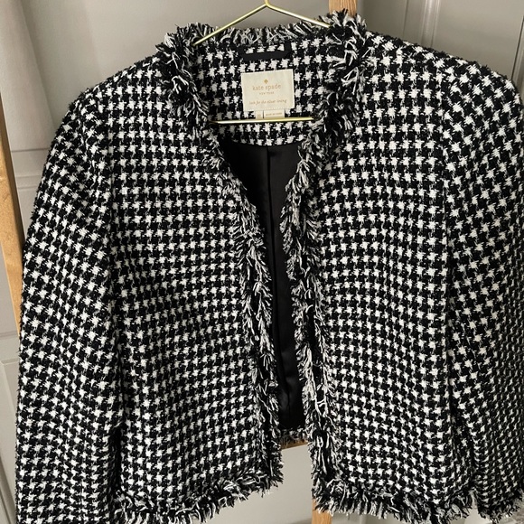 Kate Spade houndstooth tweed jacket - Picture 6 of 9